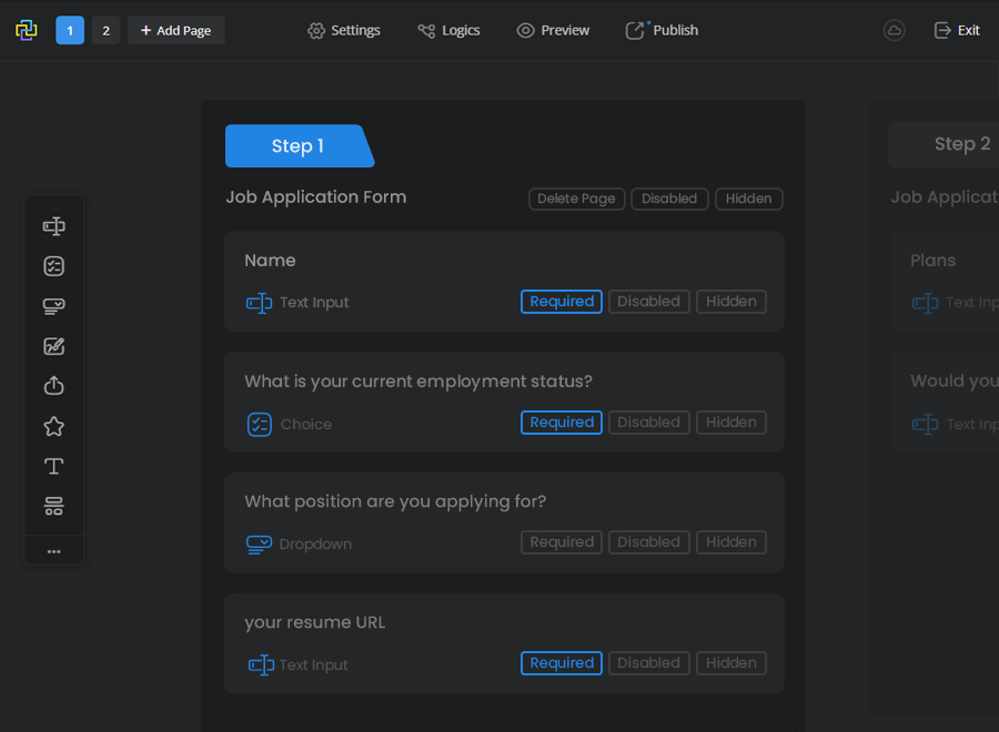 online form builder