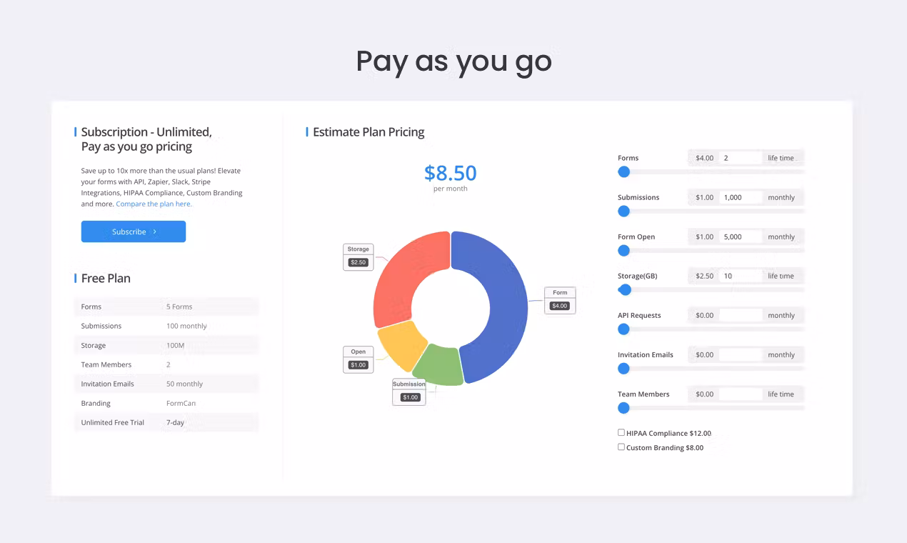Pay as you go