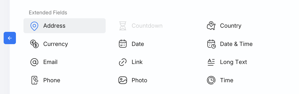 Add Address field