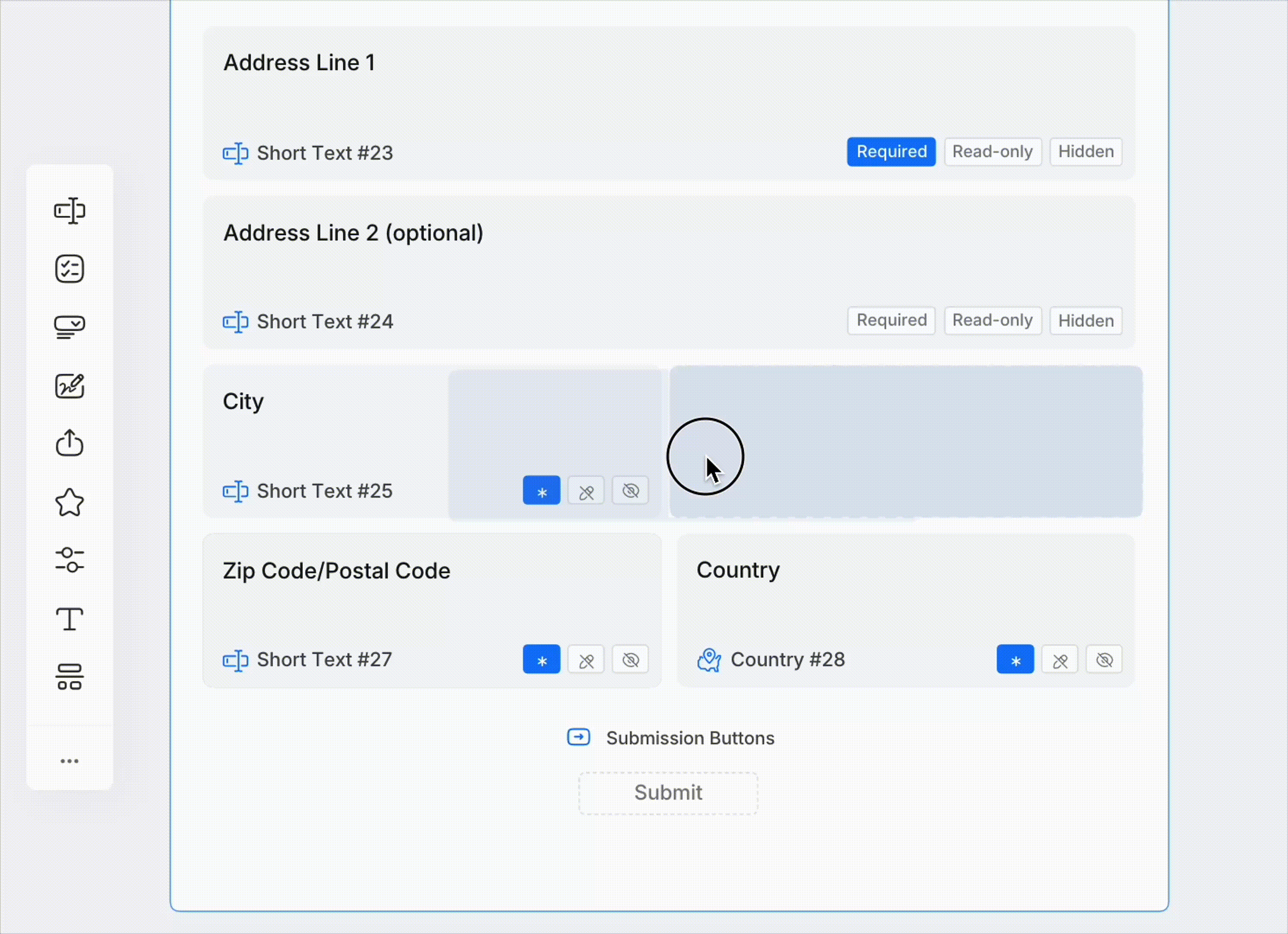 Address layout
