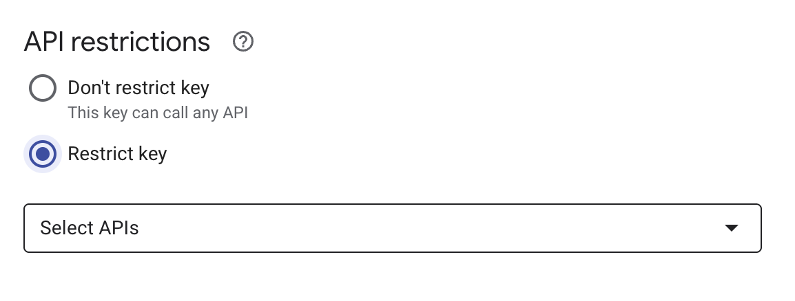 Set restrict key