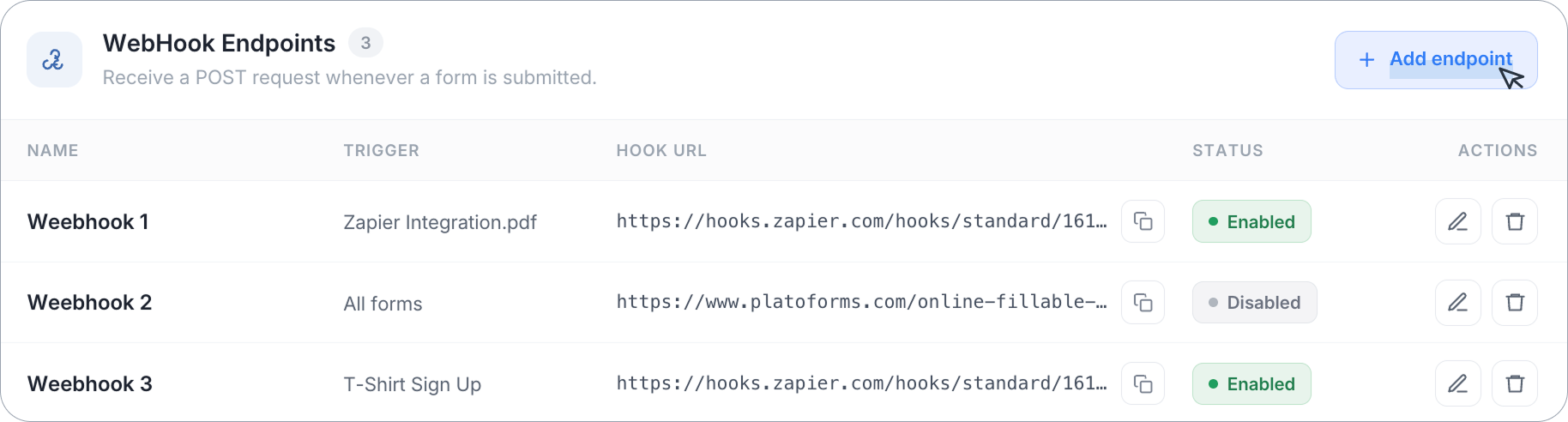 Add endpoint