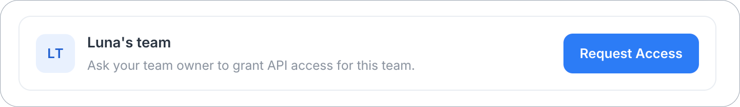 Request Access button