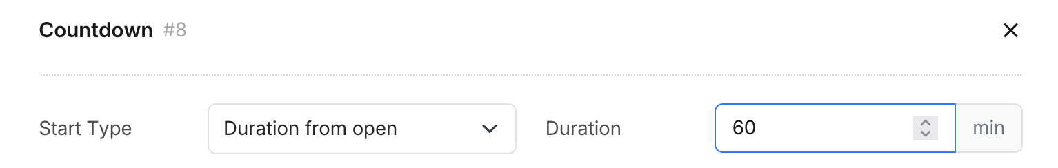 Countdown Duration