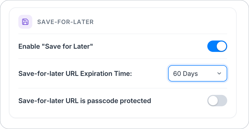 Expiration time for resume