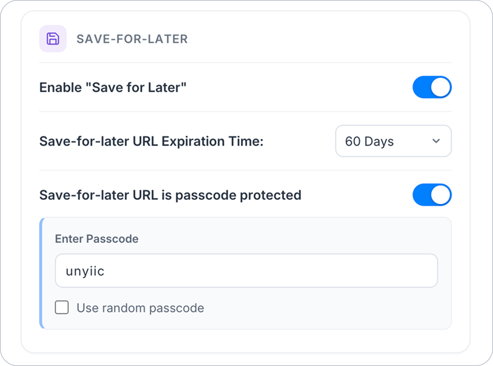 Expiration time for resume