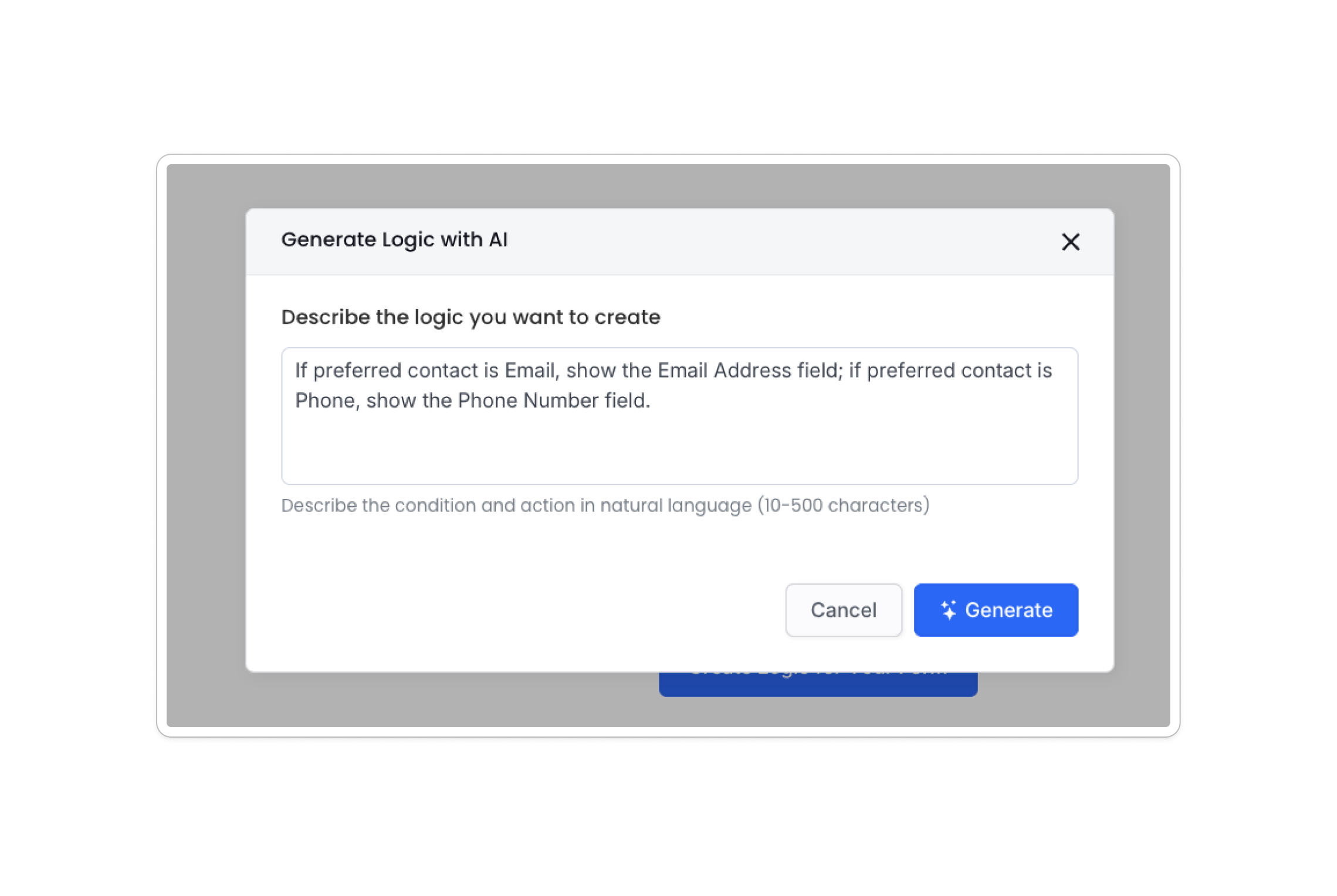 Describe conditional logic with prompts
