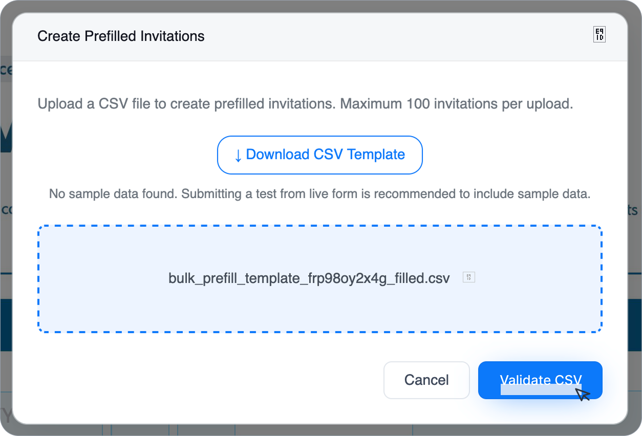 Validate CSV